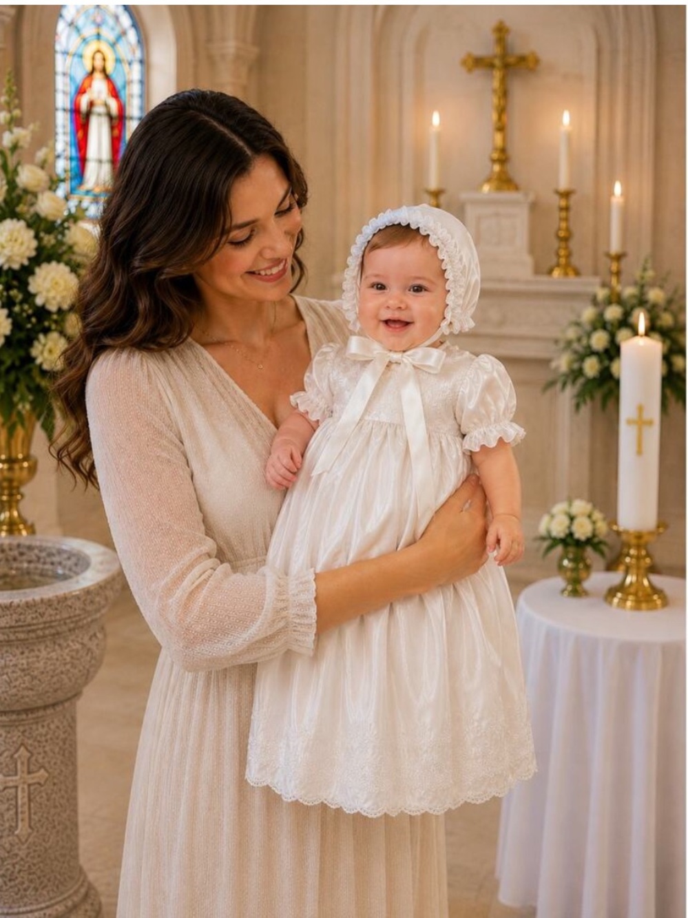 NEW Baptism dress size 12M